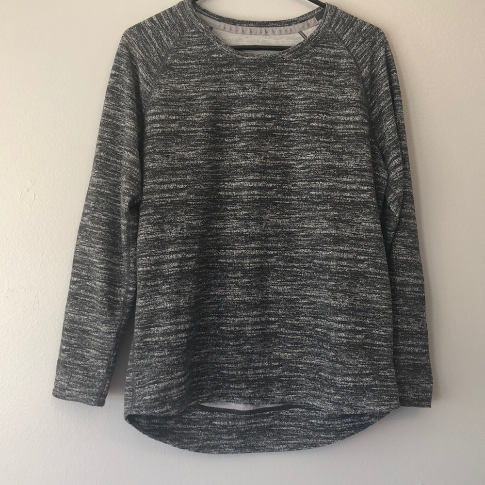 gray marled top